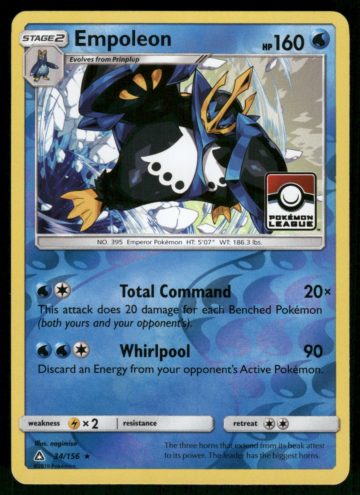 Empoleon Reverse Holo (Pokemon League) 34/156 League & Championship Cards