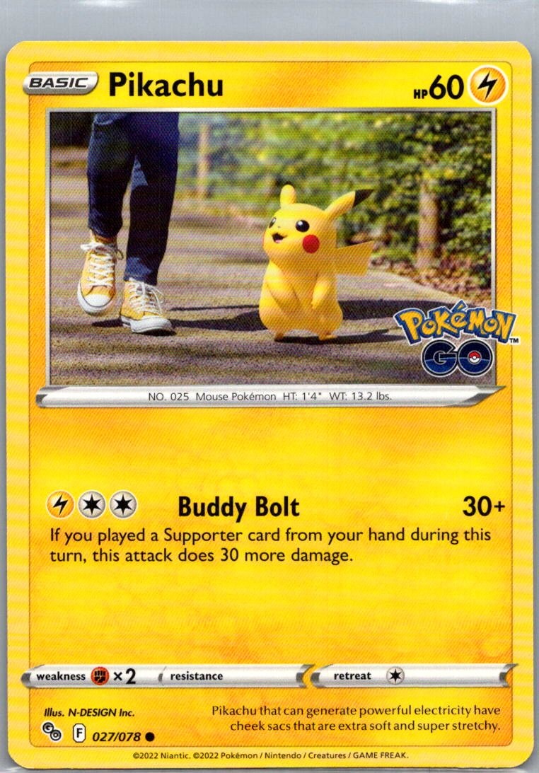 Pikachu (27) 027/078 Normal PGO N-DESIGN Inc. LP-NM