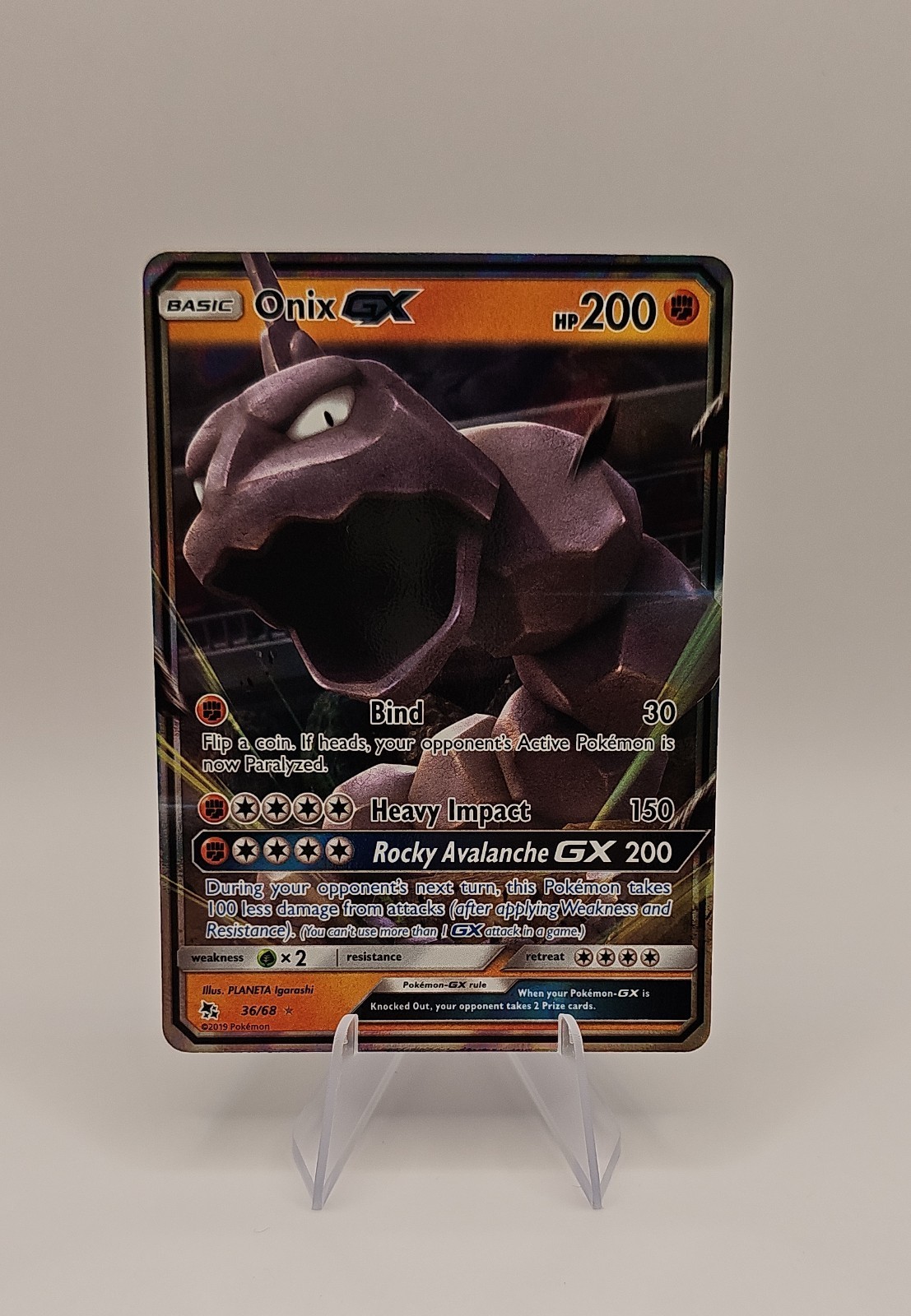 Onix GX 36/68 Hidden Fates Holo