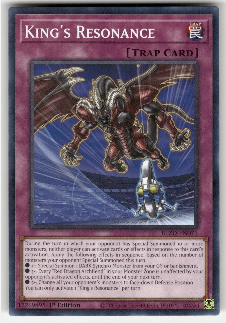 King’s Resonance – BLZD-EN071 – Common – Blazing Dominion – NM/M