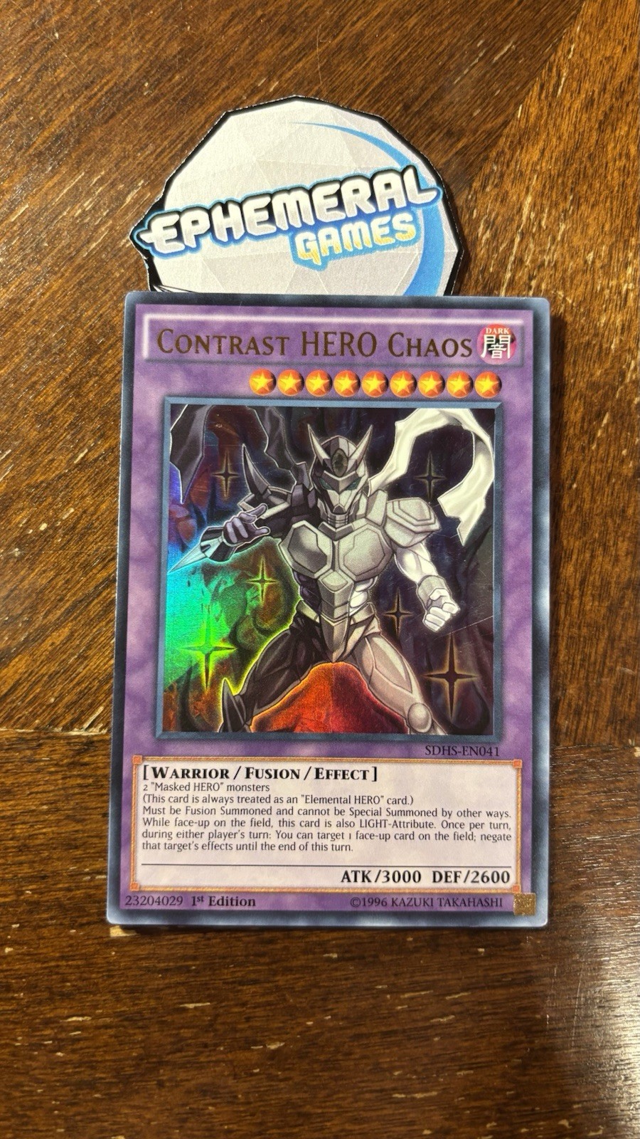 Contrast Hero Chaos SDHS-EN041 Ultra Rare 1st Edition LP Yu-Gi-Oh! Single