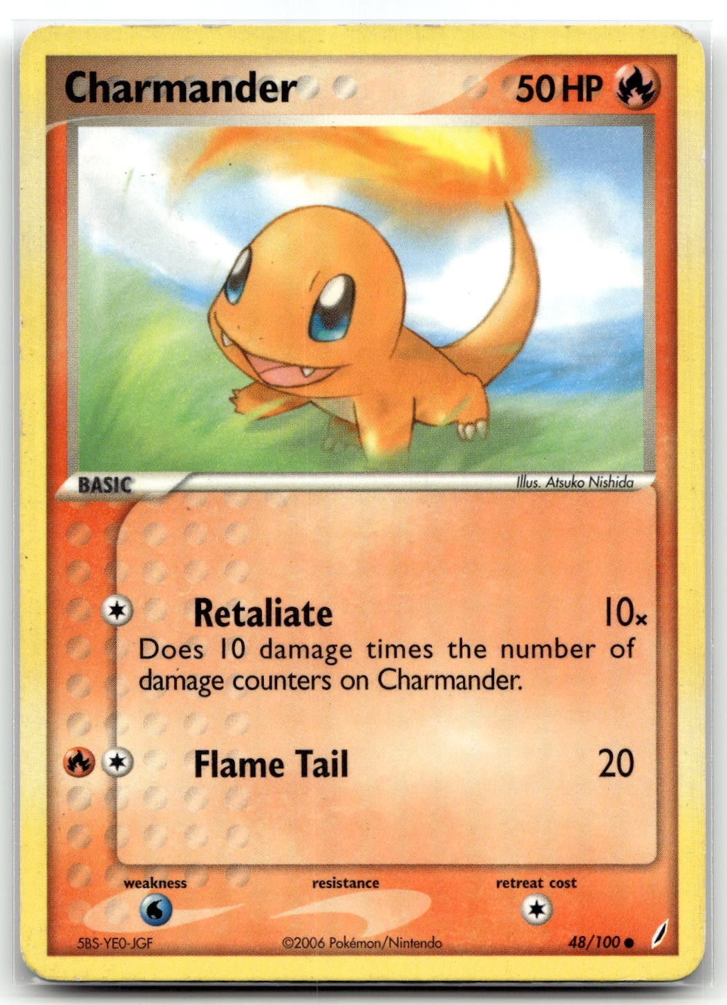 Charmander 48/100 Crystal Guardians Common Pokemon TCG MP
