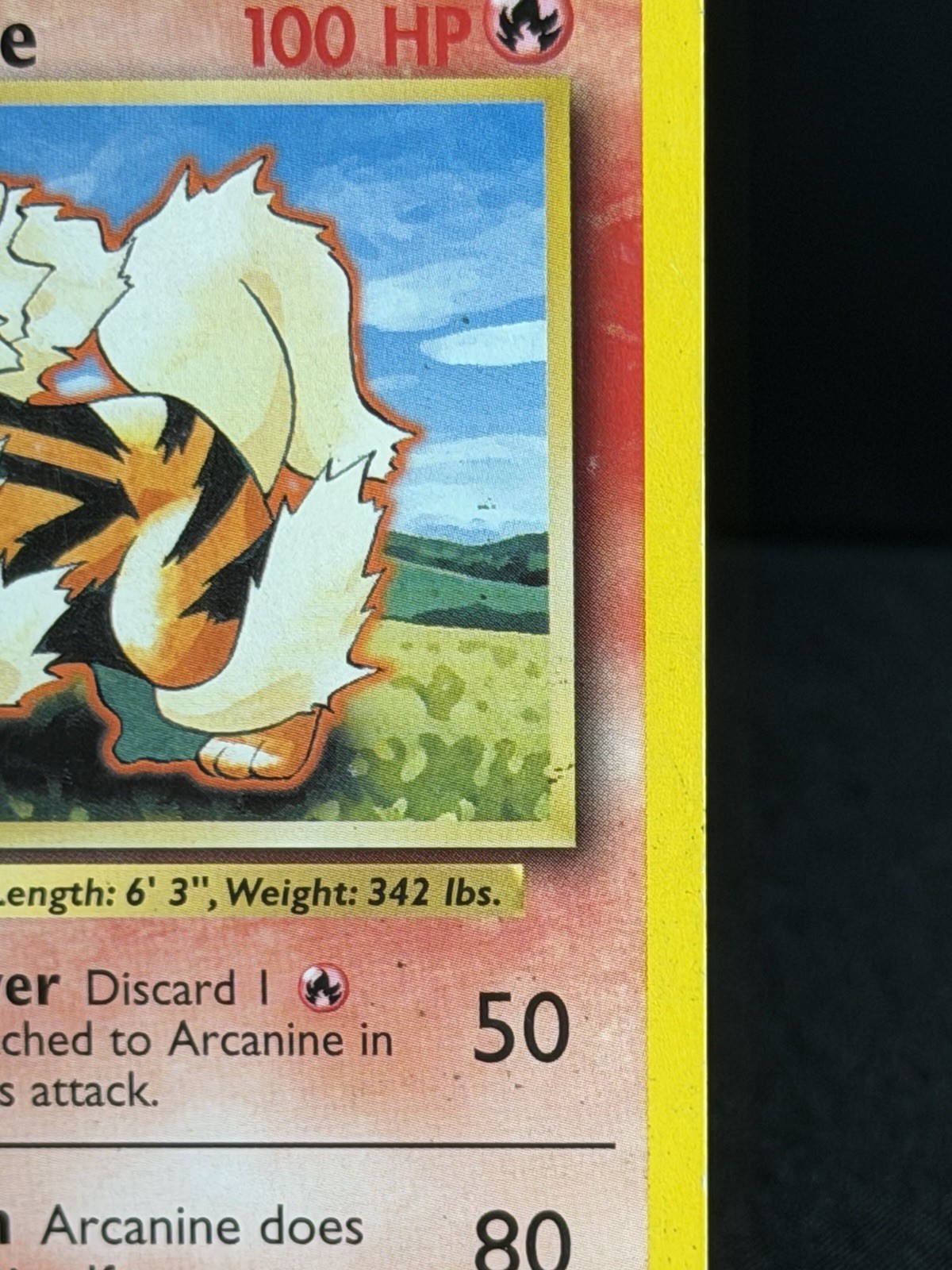 Arcanine Base Set 23/102 WotC Unlimited Regular Rare 1999 English 100 HP
