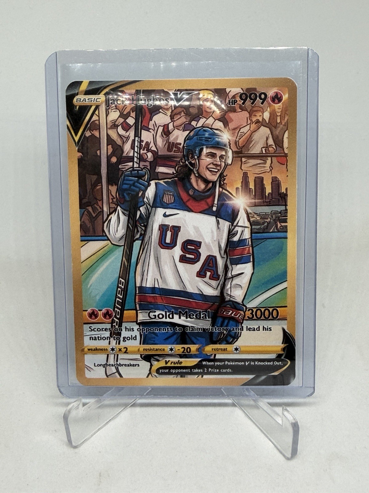 Jack Hughes Pokémon card USA