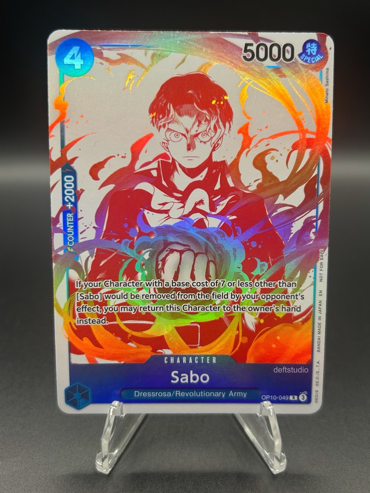 • Sabo • OP10-049 R 3rd Anniversary Promo Holo One Piece TCG NM