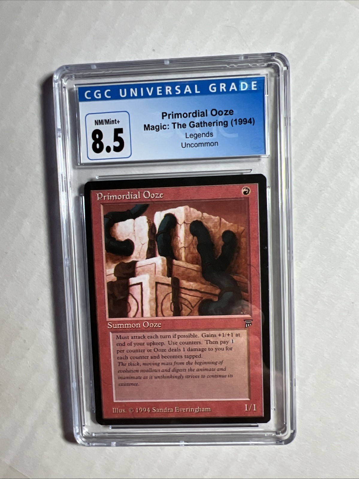 MTG Legends Primordial Ooze CGC 8.5 NM/Mint+ 1994 release