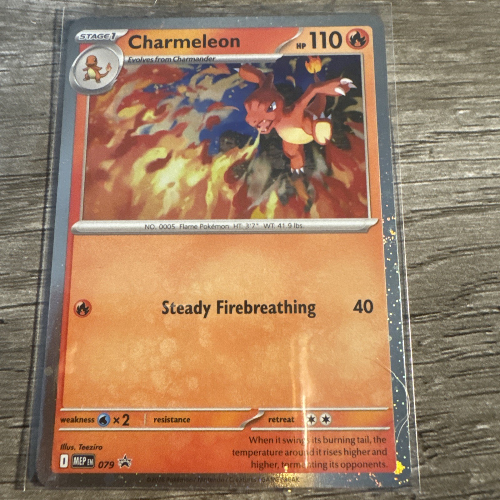 Charmeleon MEP 079 Chaos Rising Cosmos Holo Black Star Promo