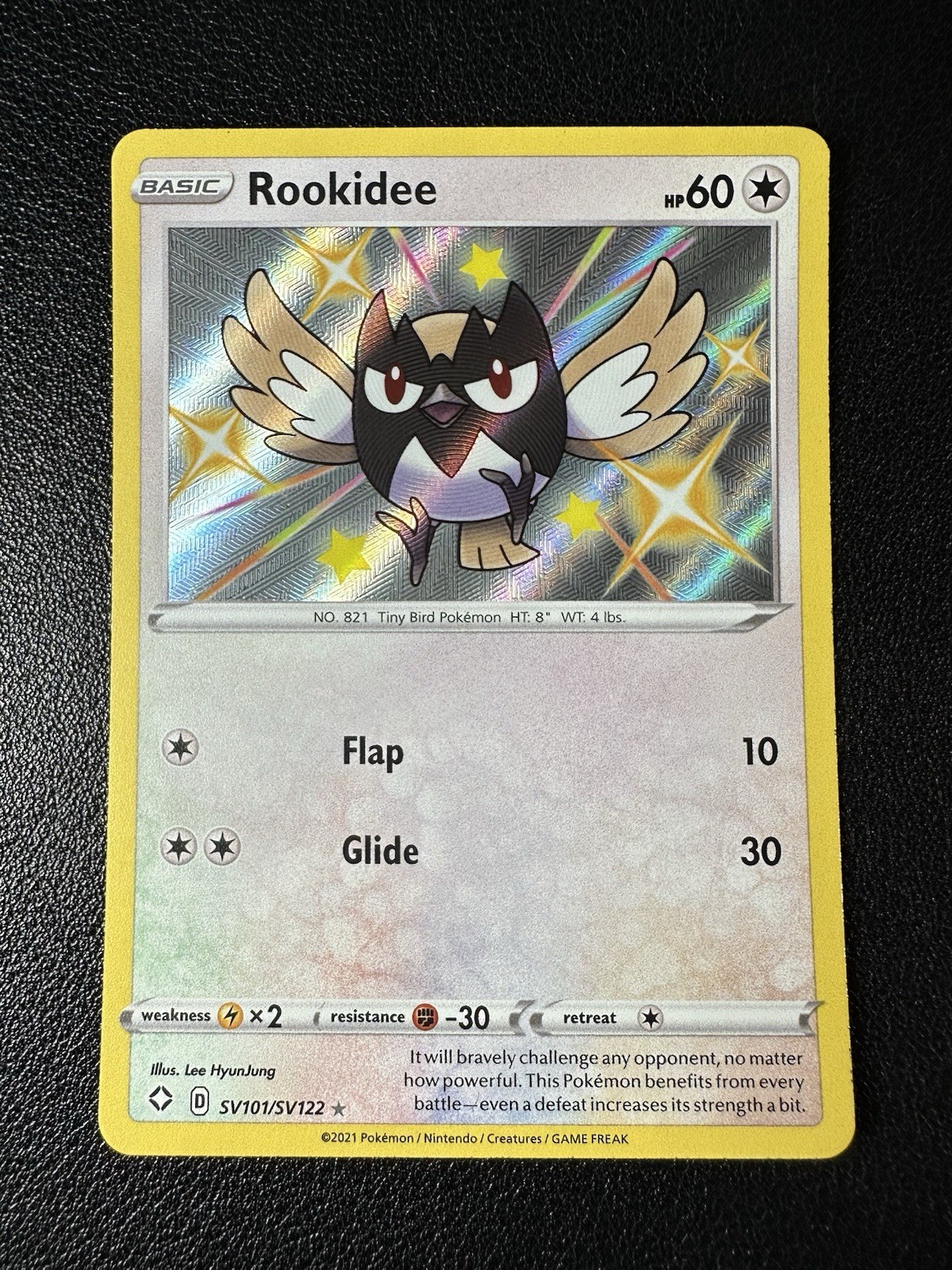 ROOKIDEE SV101/SV122 Shiny Holo Rare Pokemon TCG: Shining Fates