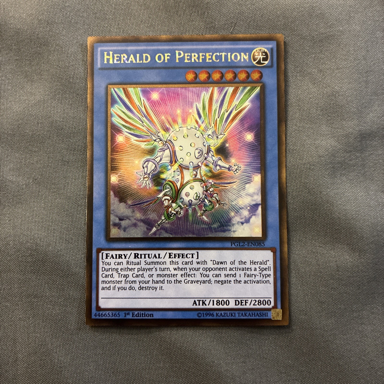 Yugioh Herald Of Perfection PGL2-EN085 Gold Rare 1st Ed NM