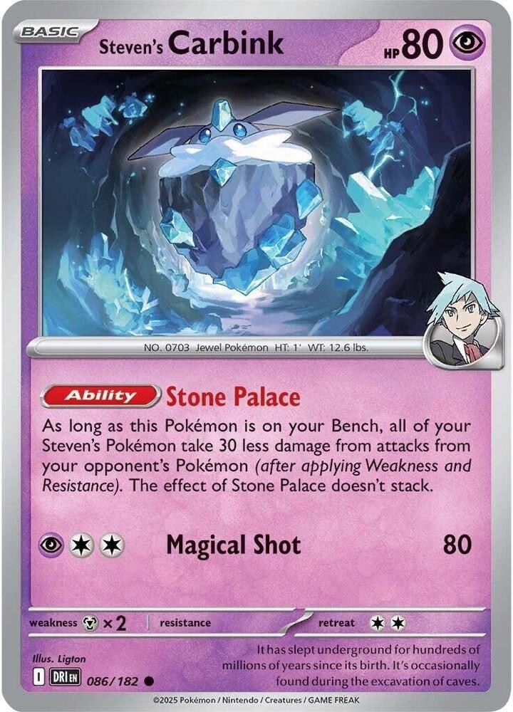 Steven’s Carbink Common SV10: Destined Rivals 086/182 NM