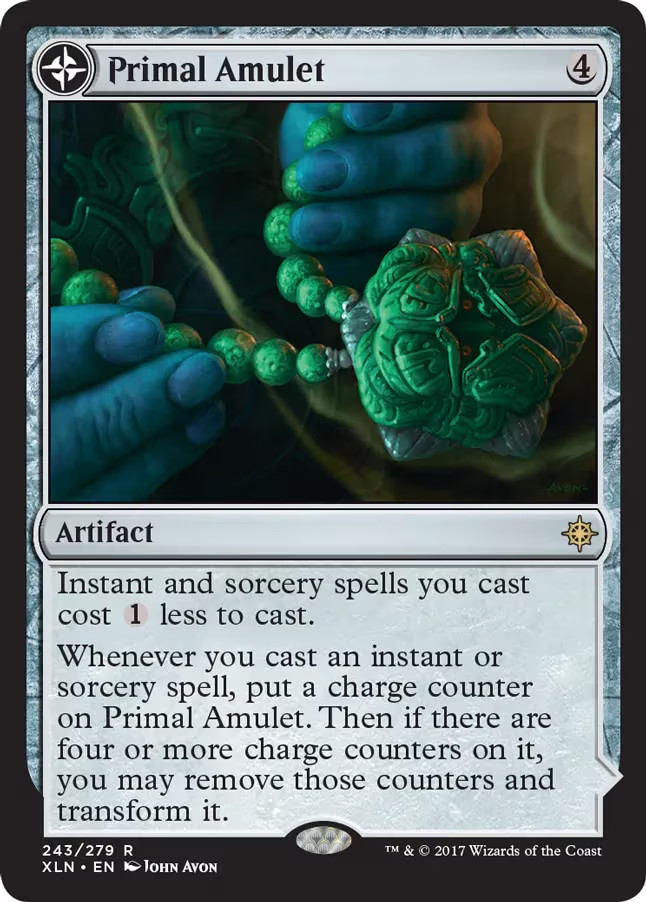 MTG MAGIC THE GATHERING 3x Primal Amulet NEAR MINT