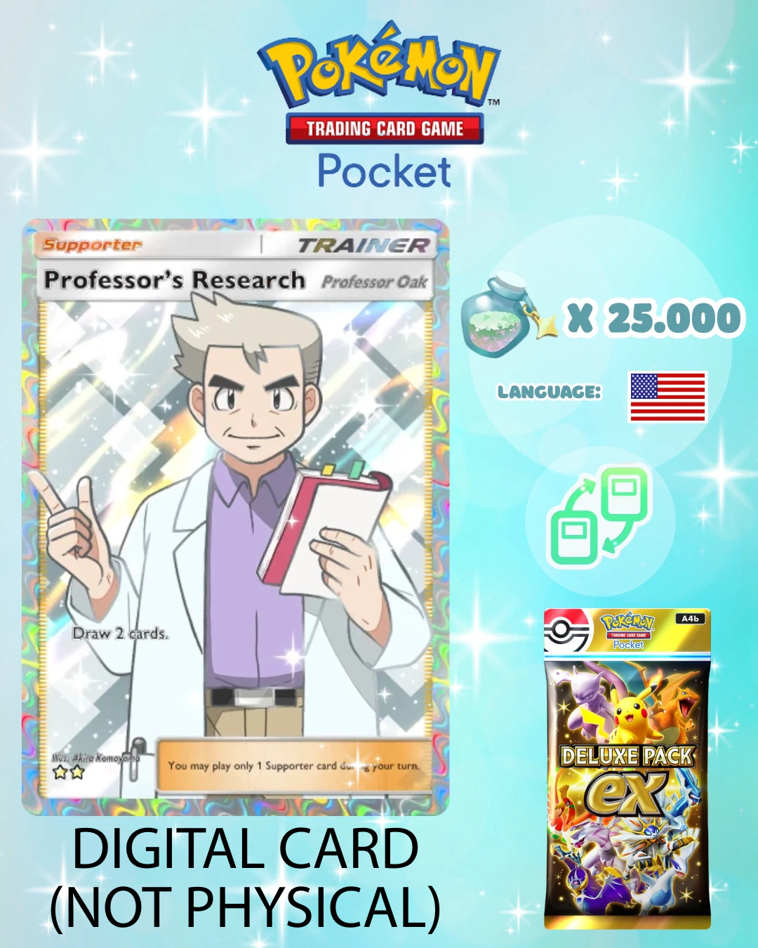 Pokemon TCG Pocket – Professor’s Research Professor Oak Full Art (English)