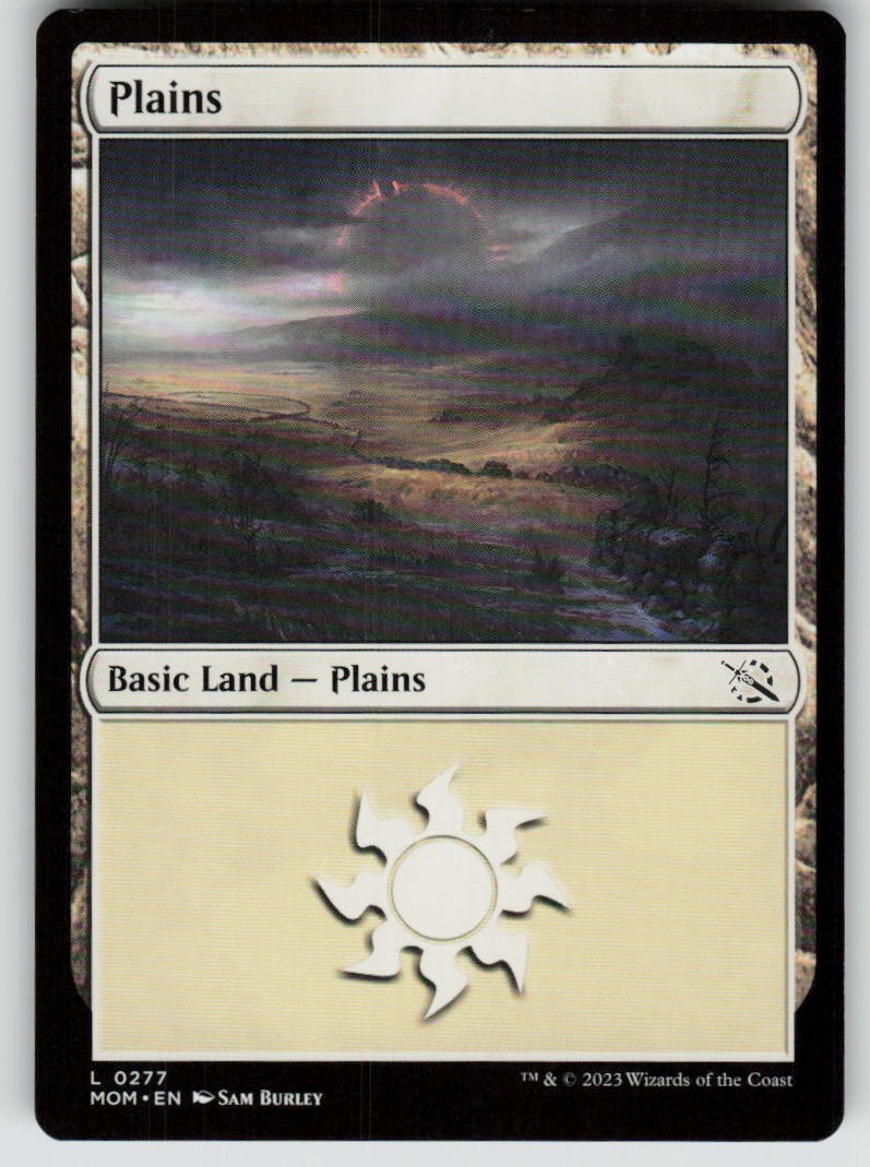 Plains (0277) 277 Land March of the Machine Magic: The Gathering Near Mint