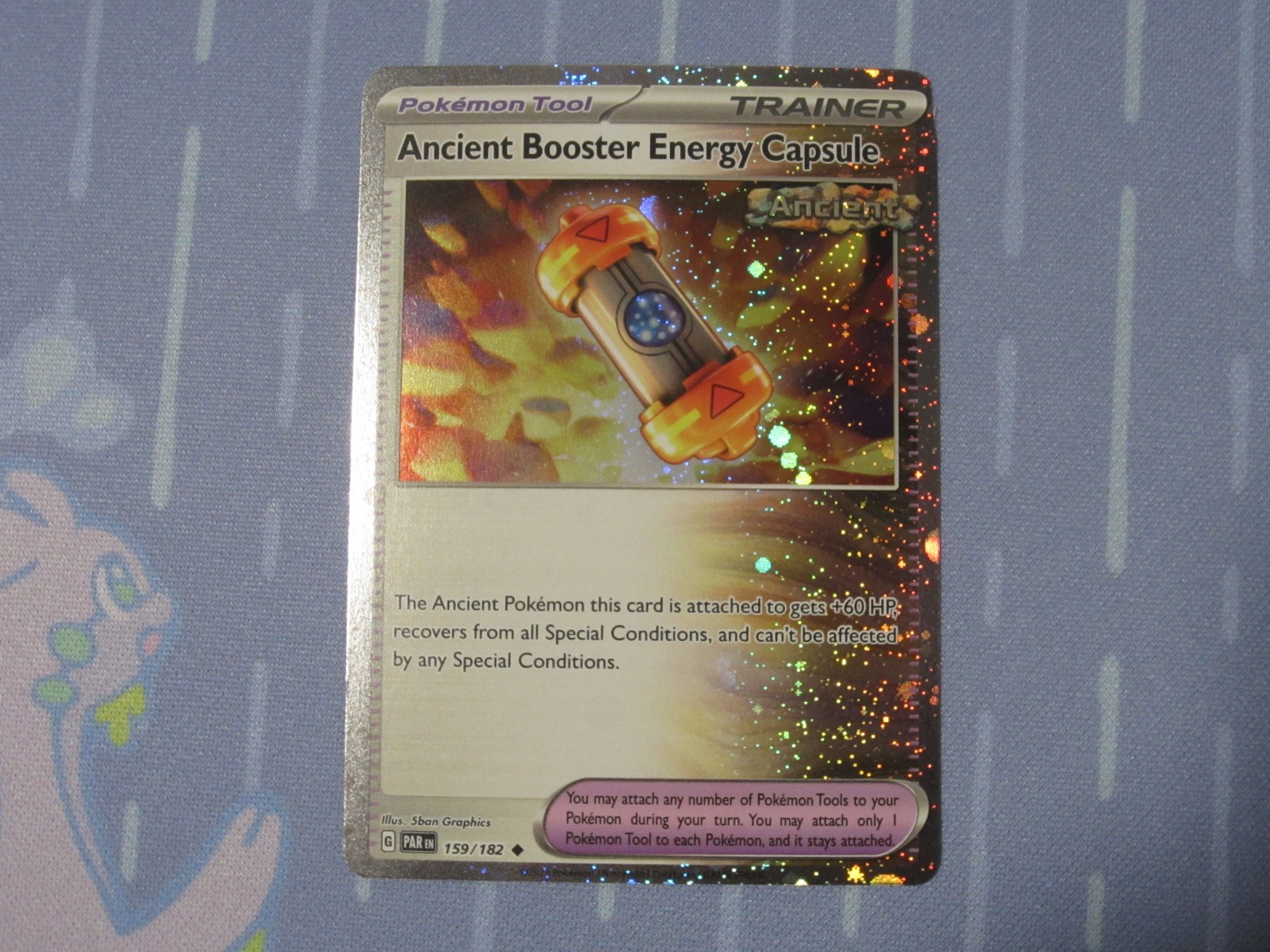 Ancient Booster Energy Capsule Promo 159/182 Cosmos Holo Paradox Rift Pokemon