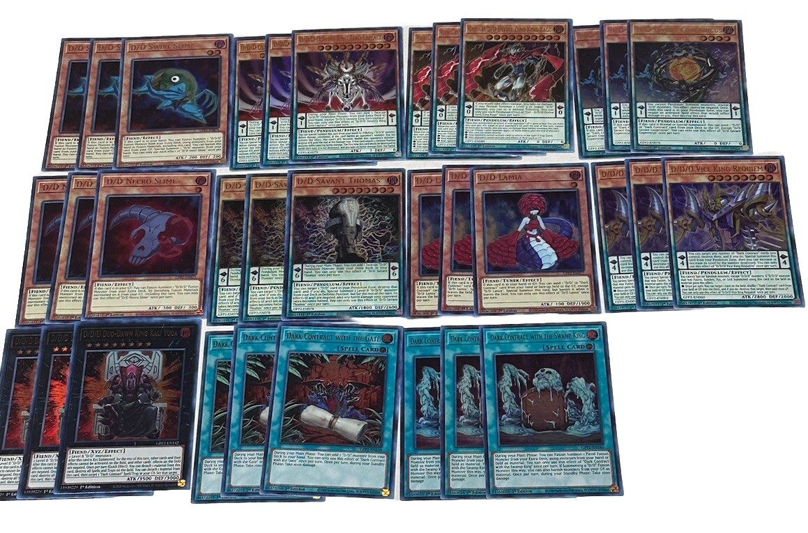 🔥 YUGIOH D/D/D Deck Core GFP2-EN002 39X CARDS ULTRA RARE GFP2-EN159 NM 1ST ED🔥