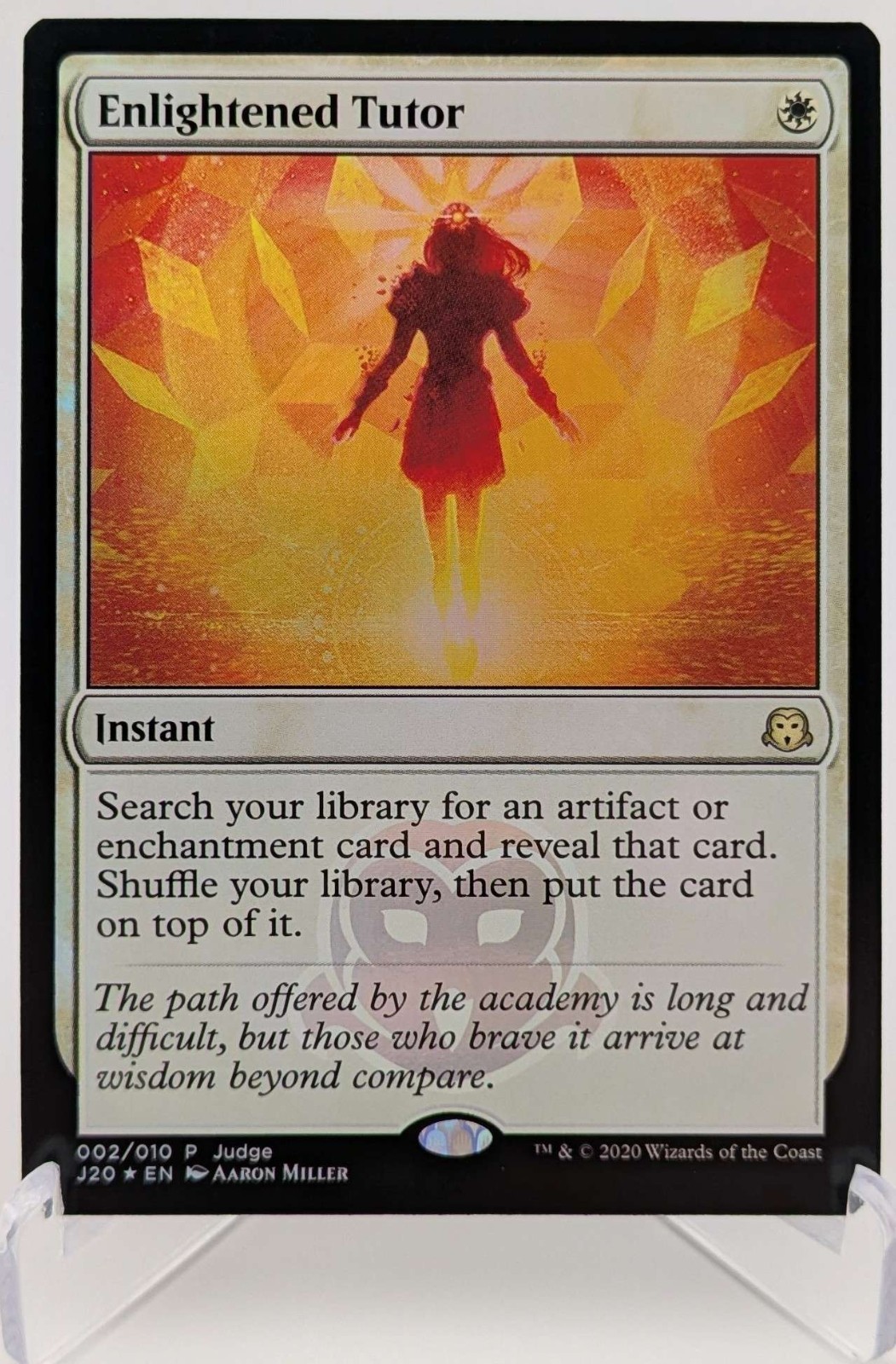 MTG – Judge Promos – Enlightened Tutor – NM Foil