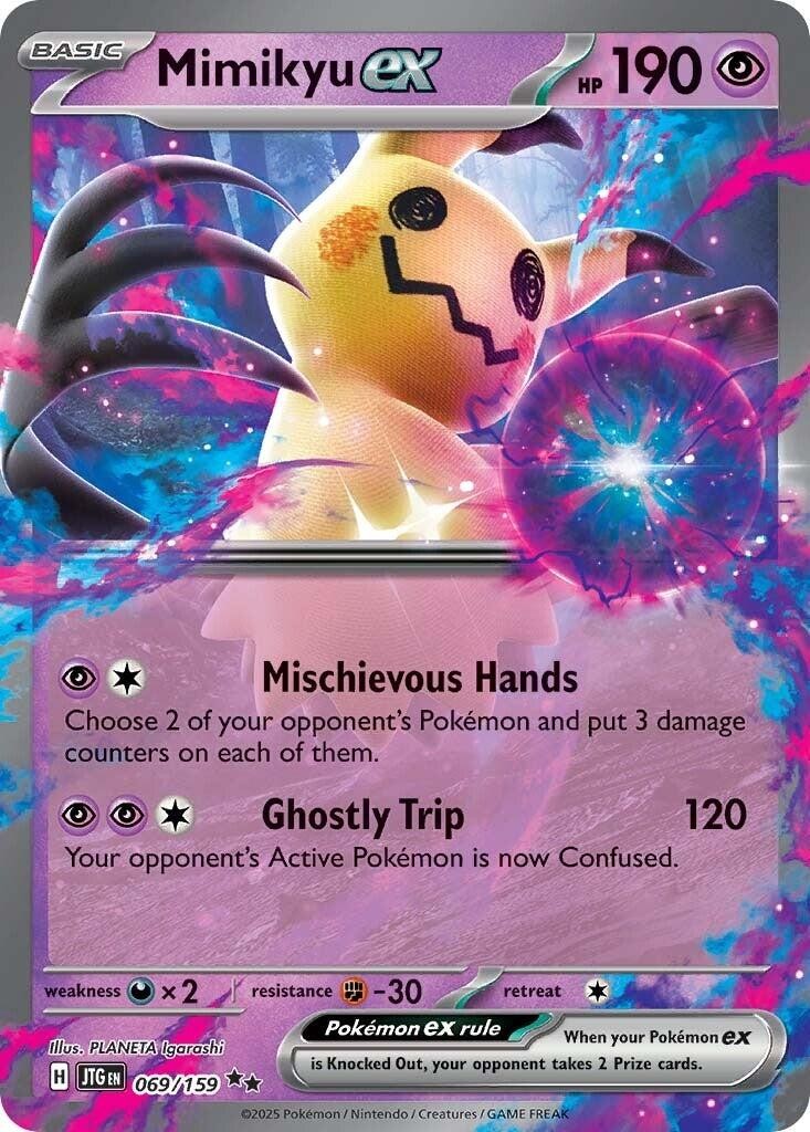 Holofoil – Mimikyu ex – 069/159 – SV09: Journey Together – NM