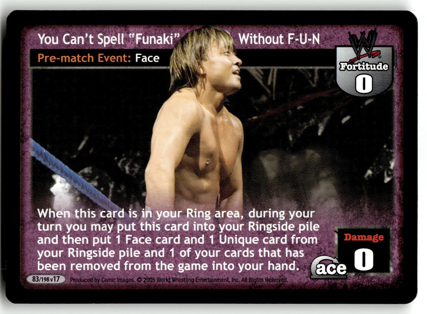 2005 Comic Images WWE Raw Deal: Unforgiven Card #83/198 You Can’t Spell “Funaki”