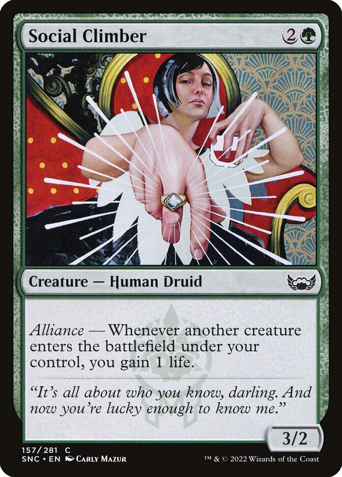 Social Climber Foil (157) Streets of New Capenna SNC MTG Magic