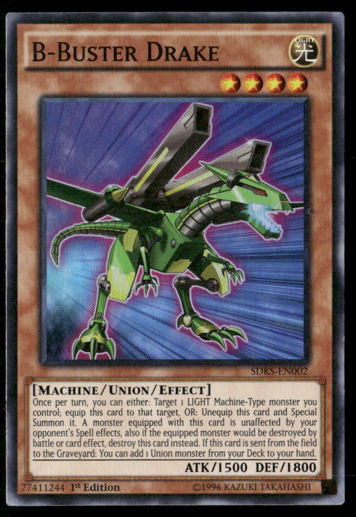 B-Buster Drake Structure Deck: Seto Kaiba SDKS-EN002 Super Rare Yugioh LP