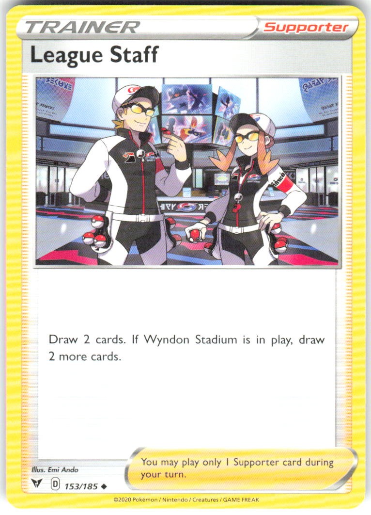 League Staff 153/185 Vivid Voltage Pokemon NM