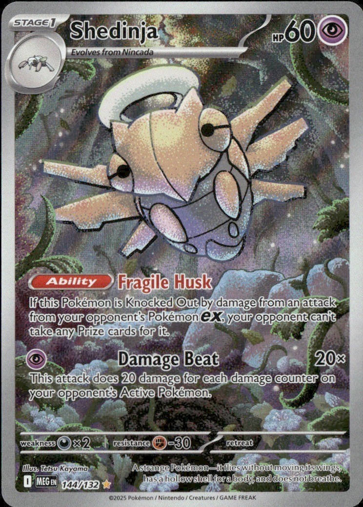 Shedinja Illustration Rare ME01: Mega Evolution 144/132 NM IKEDA Saki
