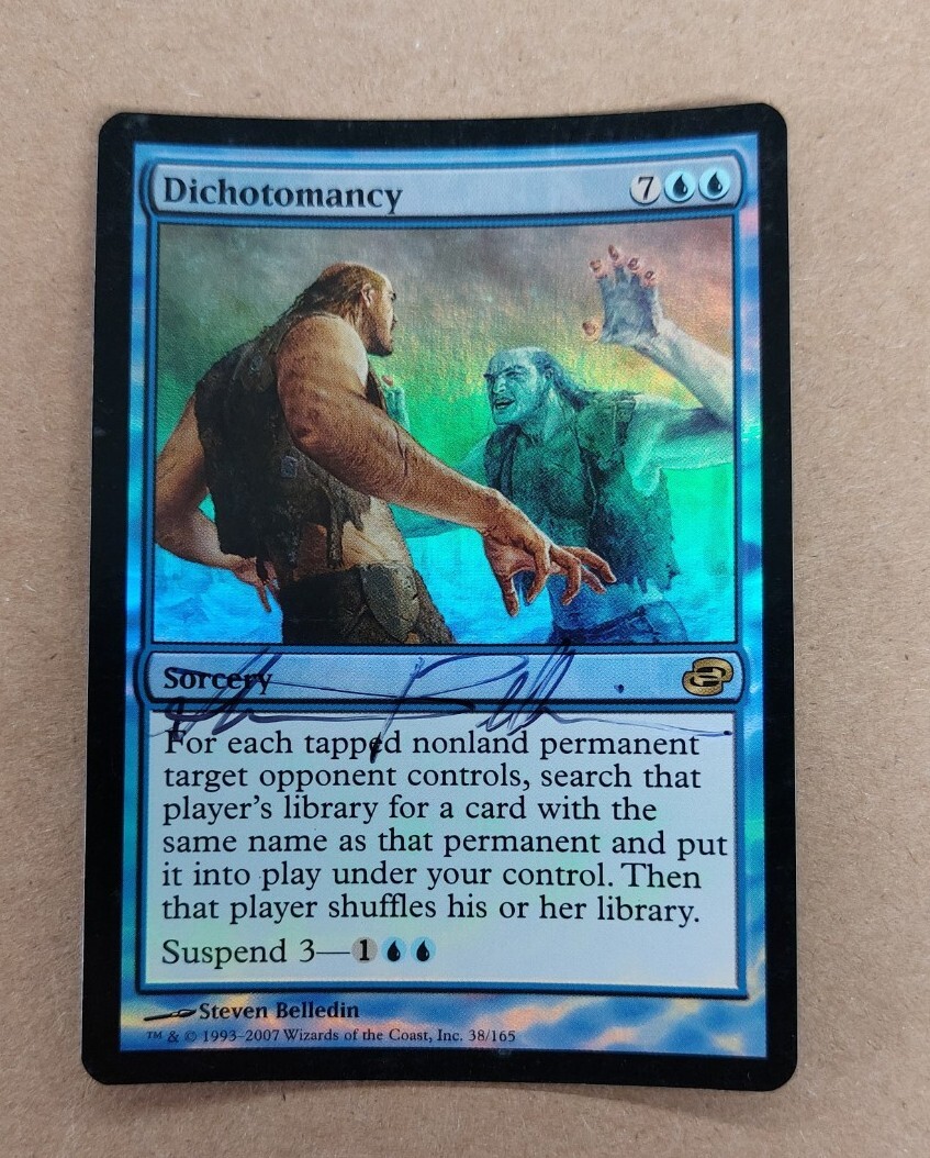 UNPLAYED SIGNED FOIL Dichotomancy Planar Chaos NM MAGIC STEVEN BELLEDIN EDH CUBE