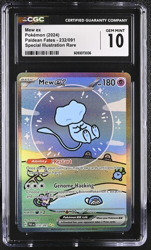 Pokemon Mew ex Paldean Fates Special Illustration Rare #232 CGC 10 Gem Mint
