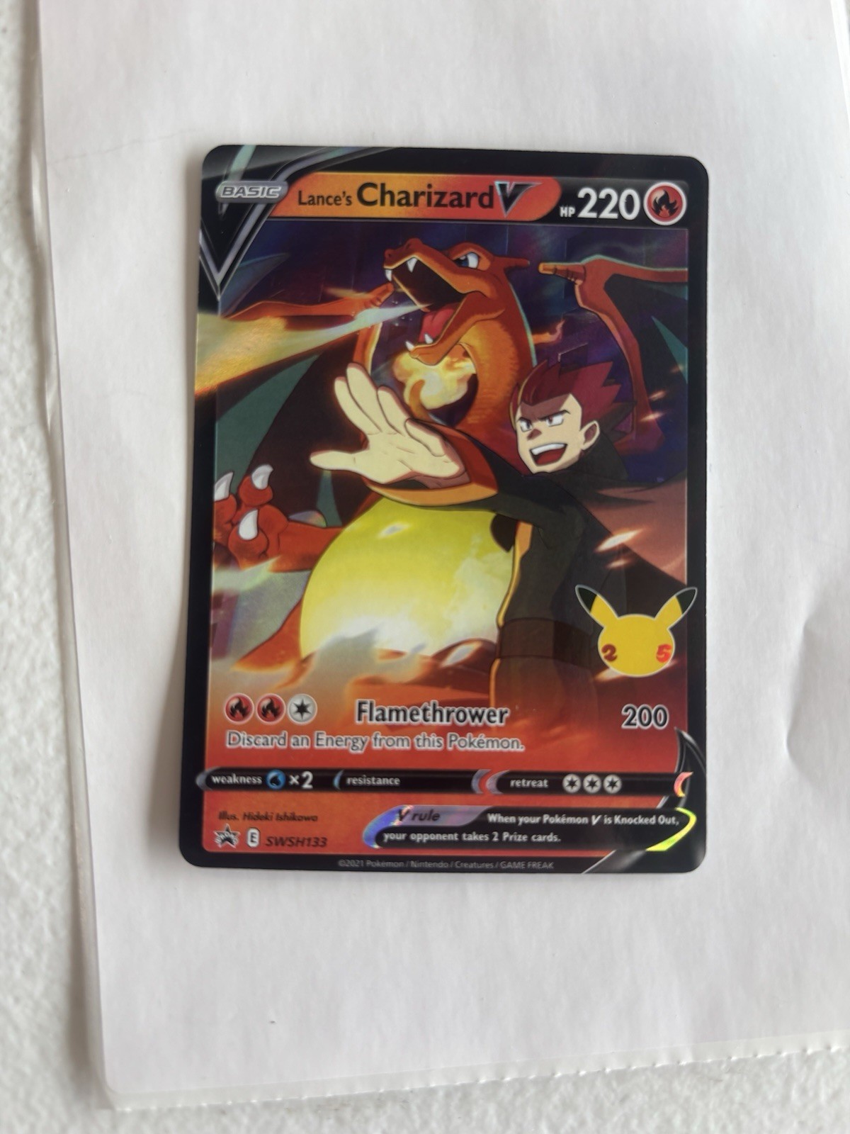 Lance’s Charizard V SWSH133 SWSH: Sword & Shield Promo Cards Holo
