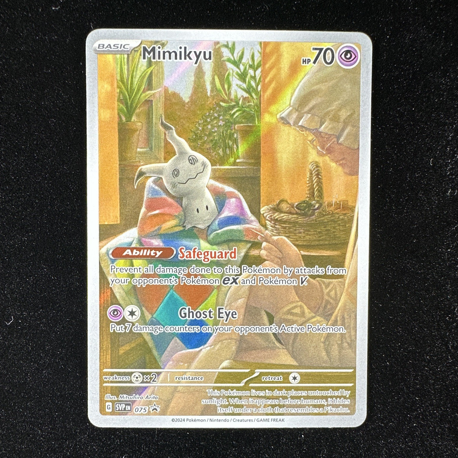 The Pokémon Company Mimikyu 075 SV Scarlet & Violet Promo Holo EN 2024