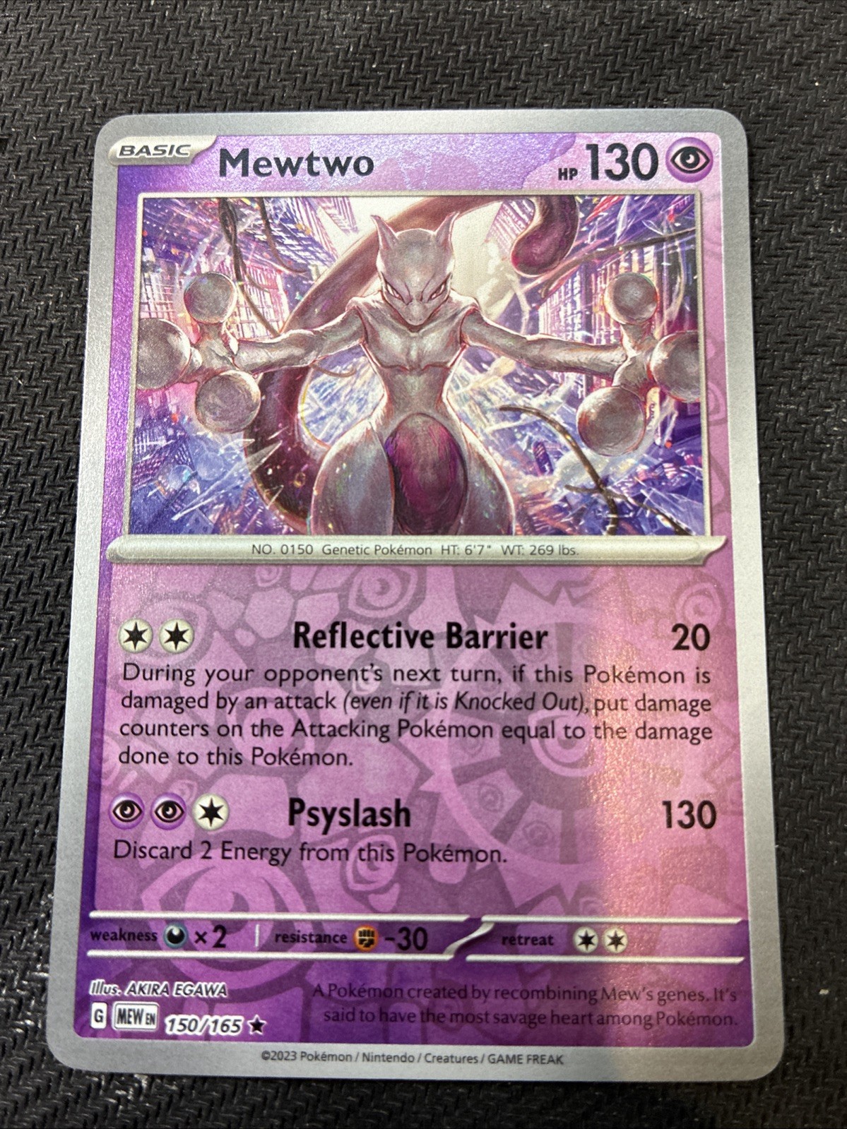 Mewtwo 150/165 Sv: Scarlet & Violet 151 Reverse Holo