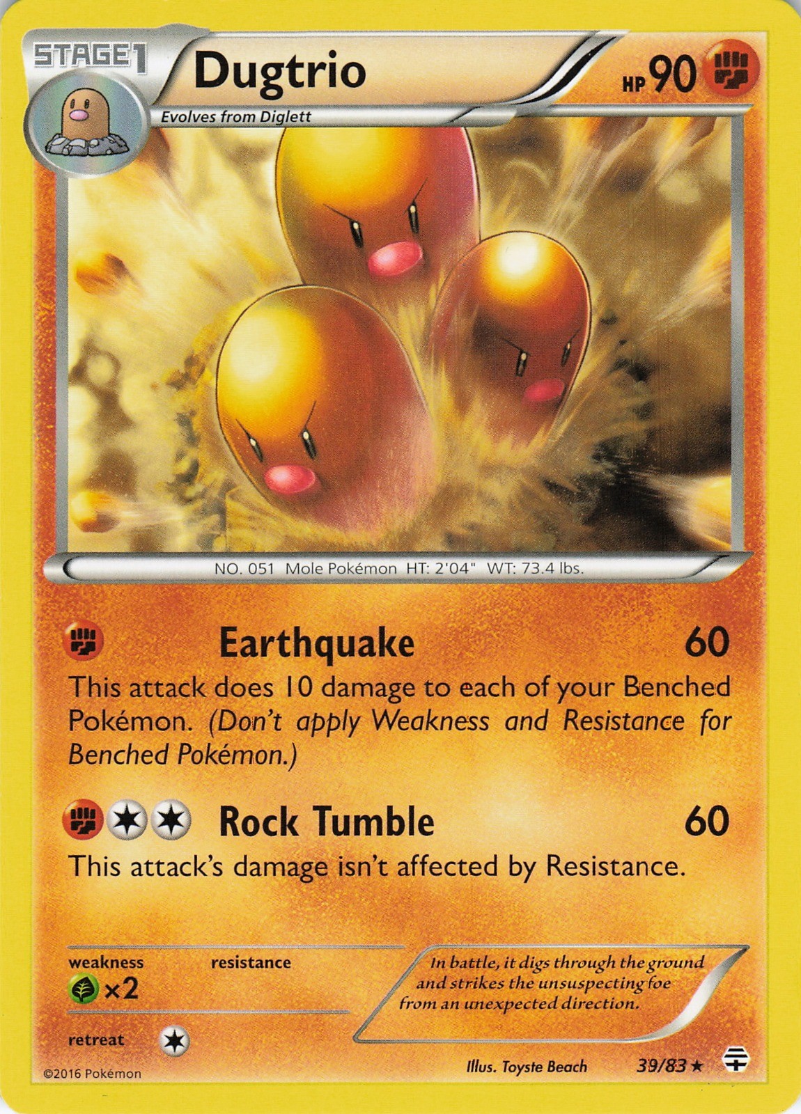 Dugtrio Rare Generations 39/83 NM