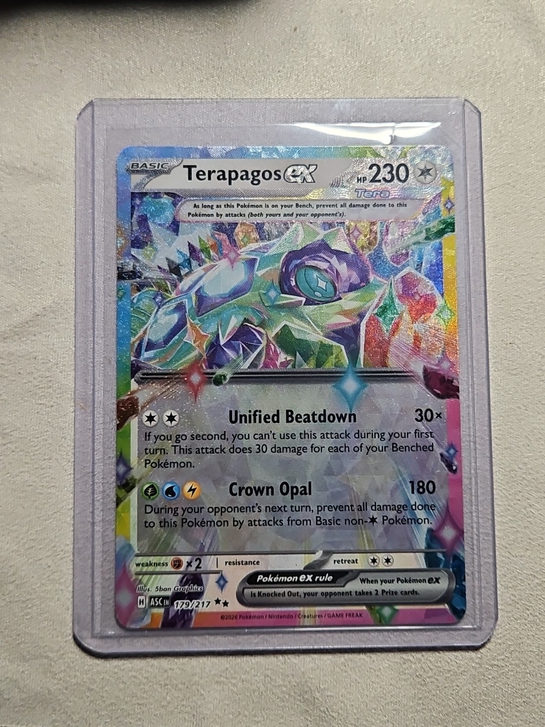 Terapagos ex 128/142 Play! Pokemon Prize Pack Stellar Crown