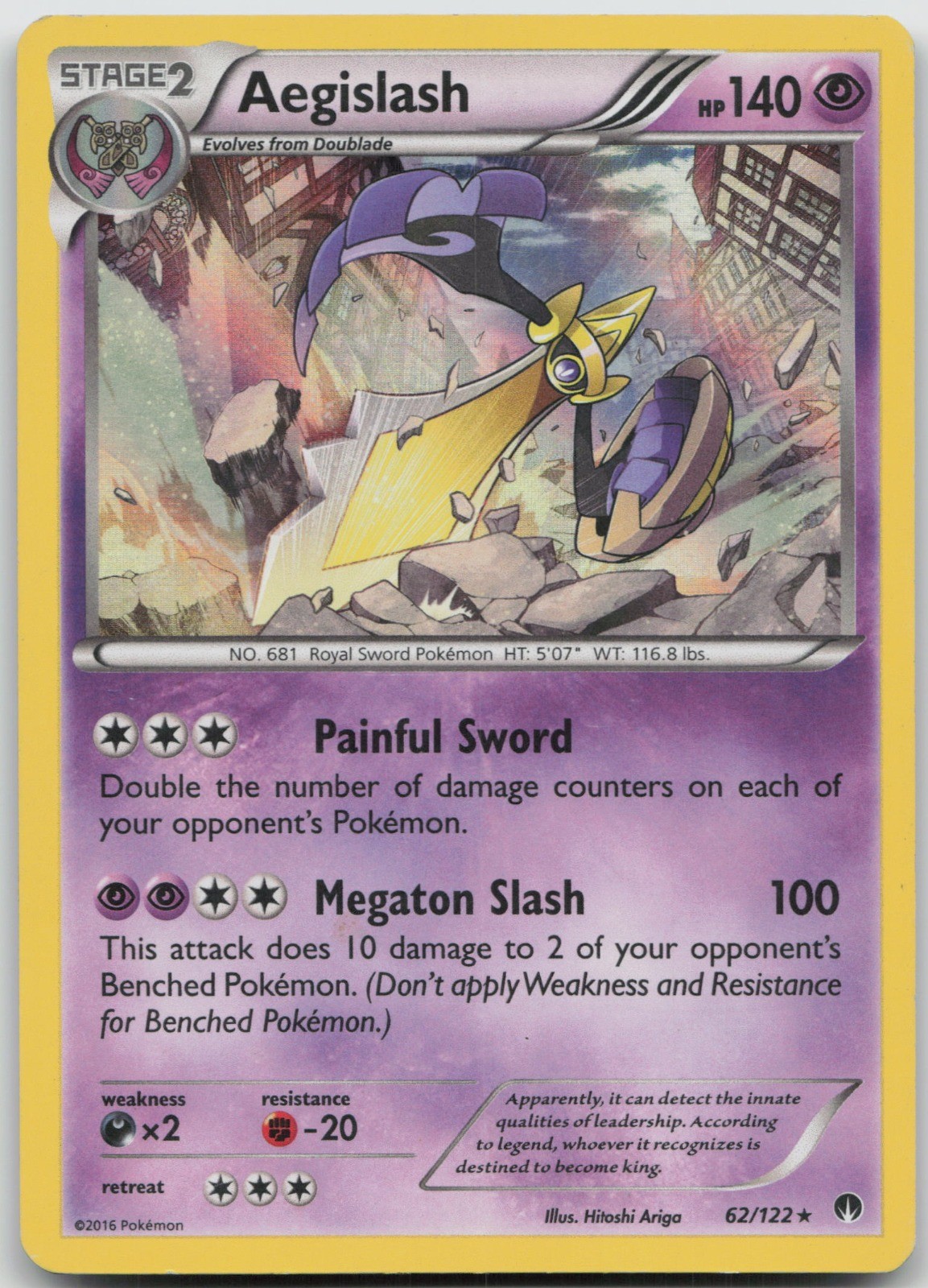 Aegislash Holo Rare Holo XY – BREAKpoint 62/122 LP Hitoshi Ariga