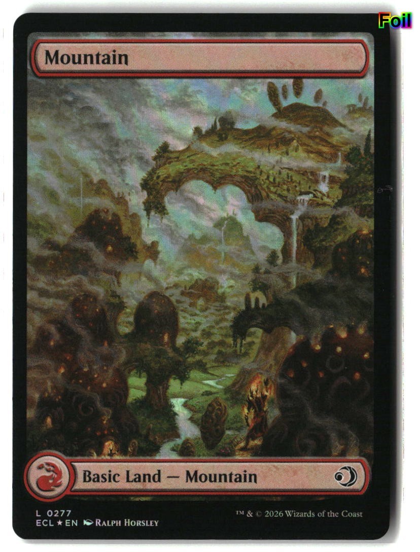 MTG Mountain (0277) [ECL – 277] LP Foil 4-6