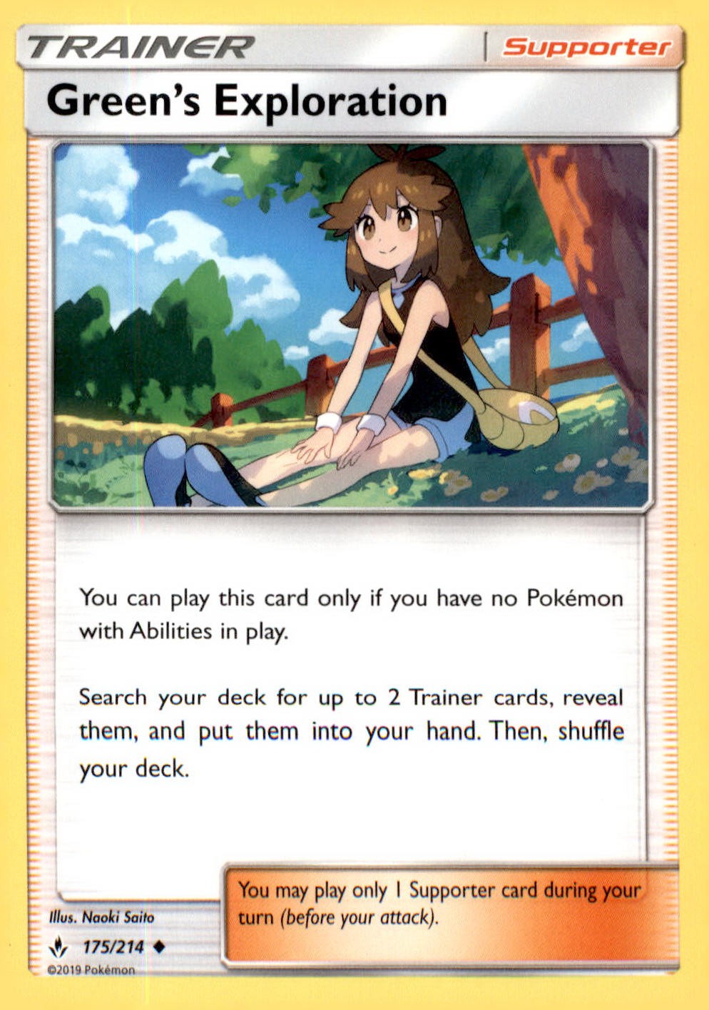 SM – Unbroken Bonds #175/214 Green’s Exploration