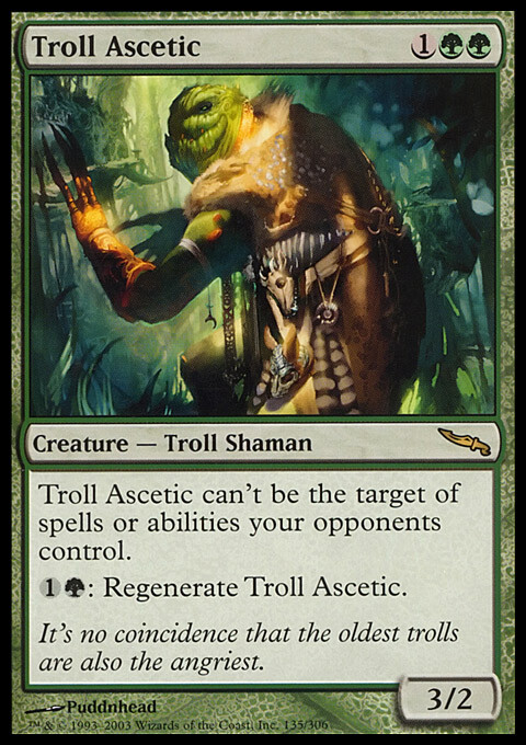 MTG Magic the Gathering Troll Ascetic (135/306) Mirrodin MP