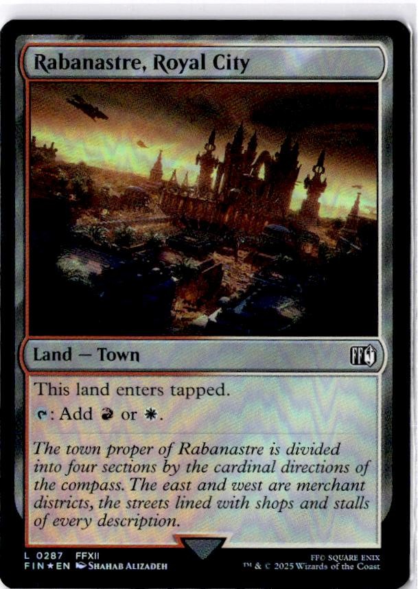 Rabanastre, Royal City 287 Land FINAL FANTASY Magic: The Gathering Foil NM