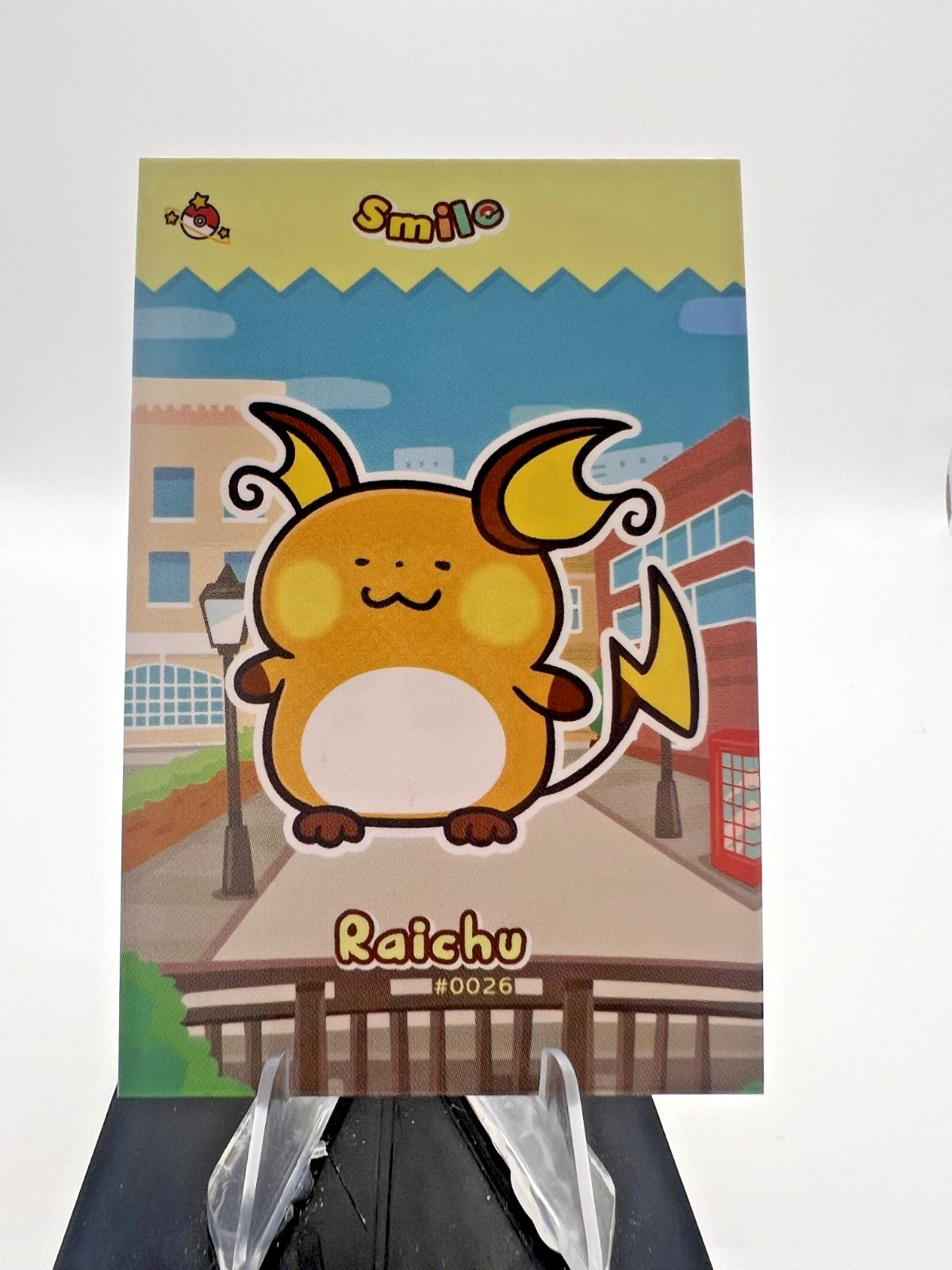 Raichu #26 – Cracked Ice Holo – Smile Card Database- Pokemon