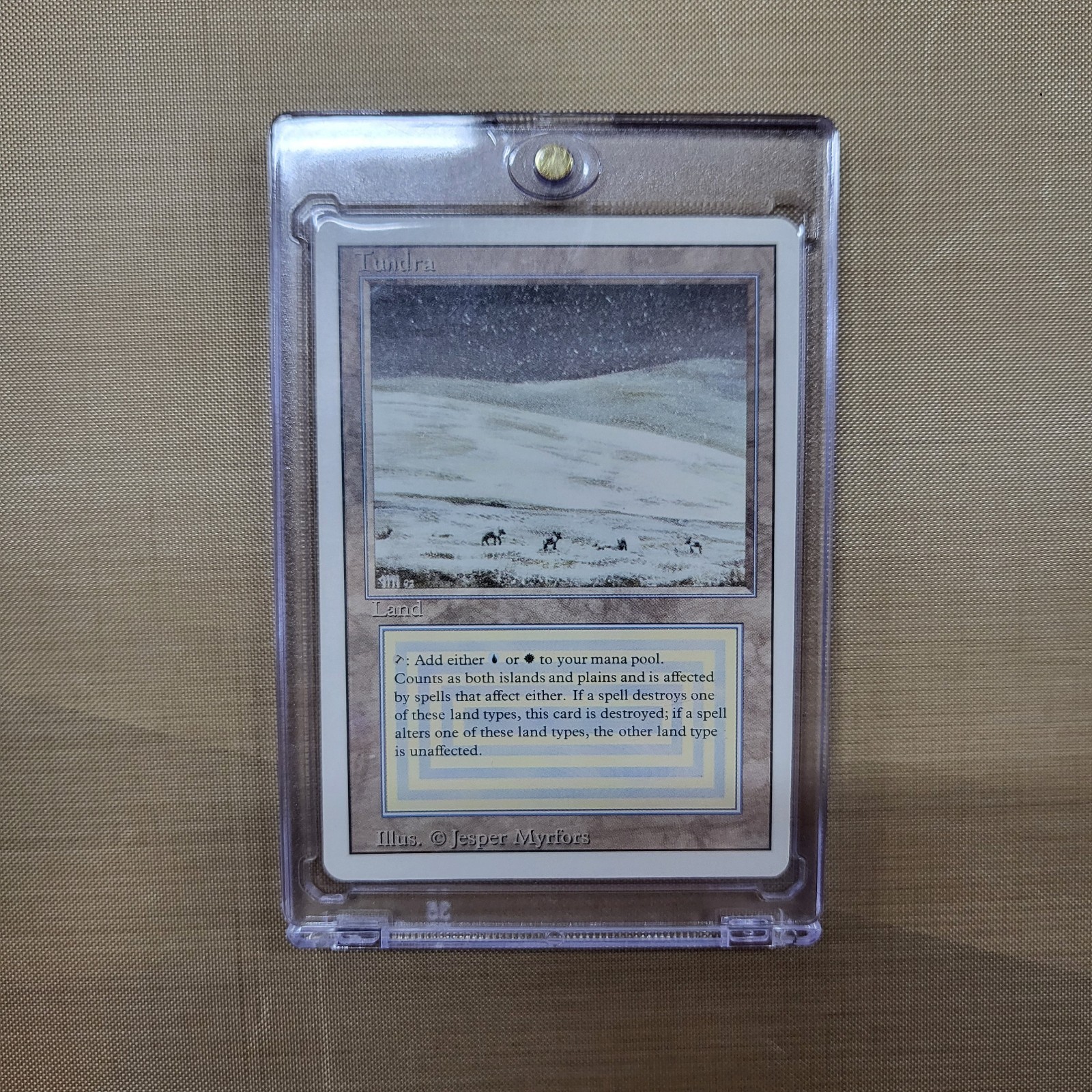 MTG Tundra – Revised Edition – Lightly Played (LP) – Dual Land – 1994