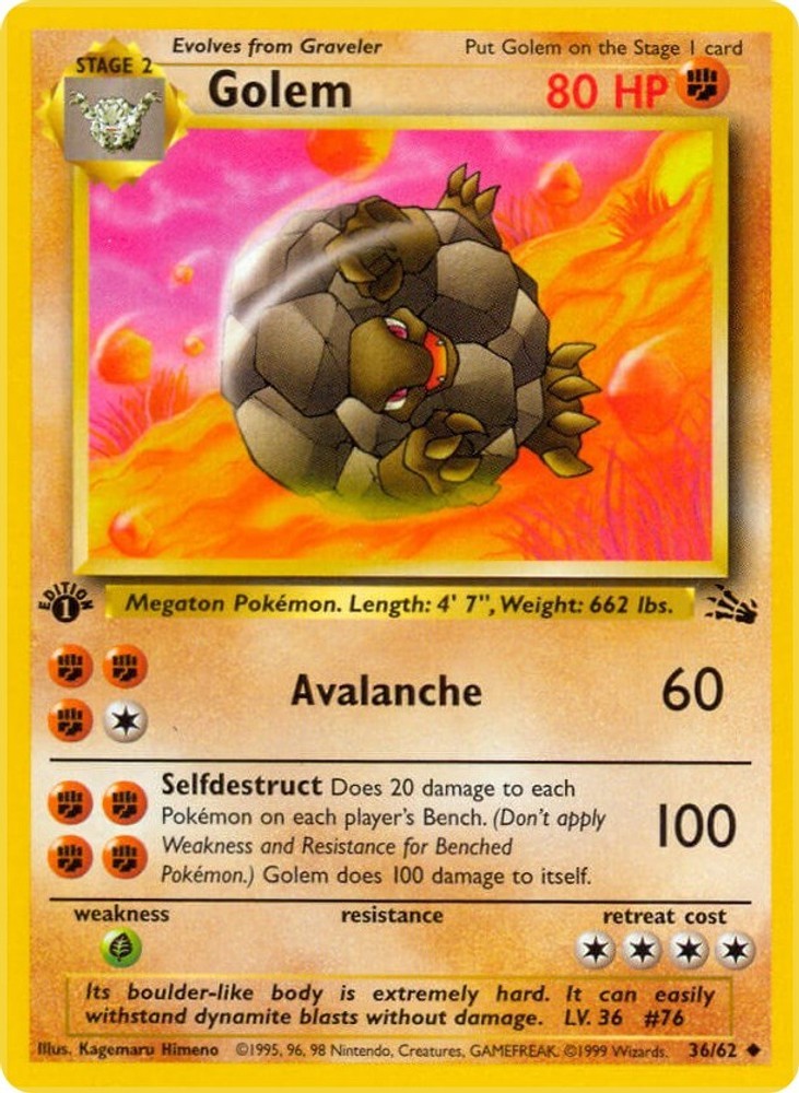 Golem Unlimited [FO – 36/62] DM Pokemon