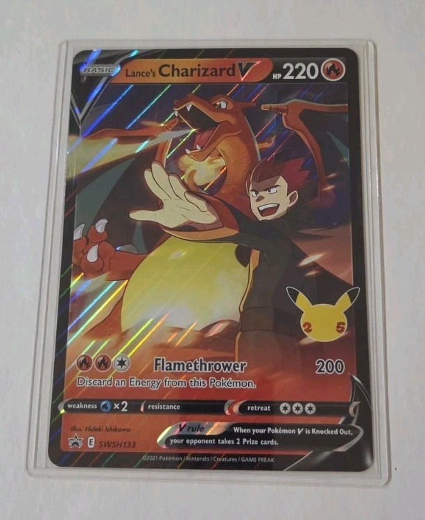 Lance’s Charizard V SWSH133 Pokemon Celebrations 25th Anniversary JUMBO CARD