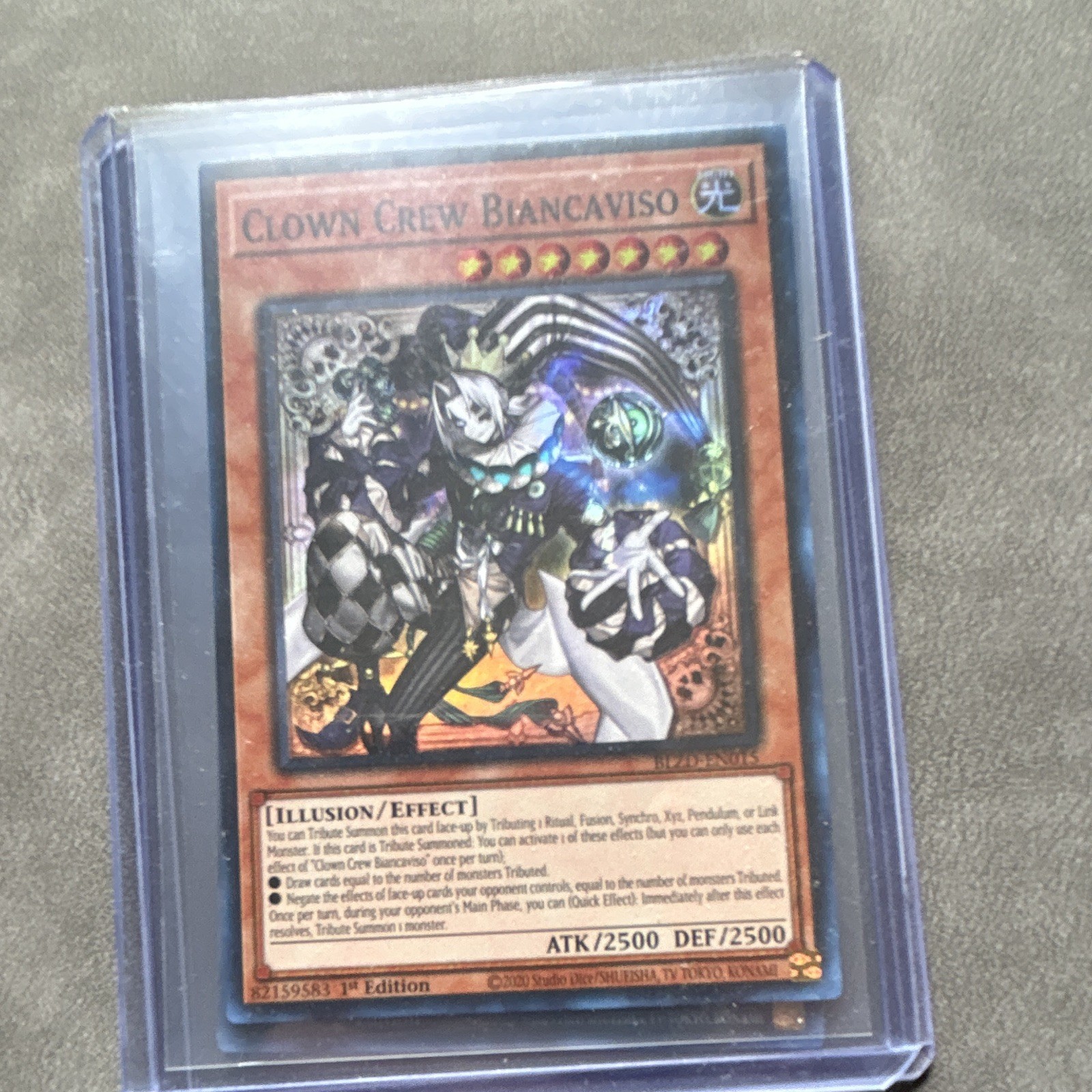 Konami Yu-Gi-Oh! Clown Crew Biancaviso BLZD-EN015 1st Ed Super rareHolo