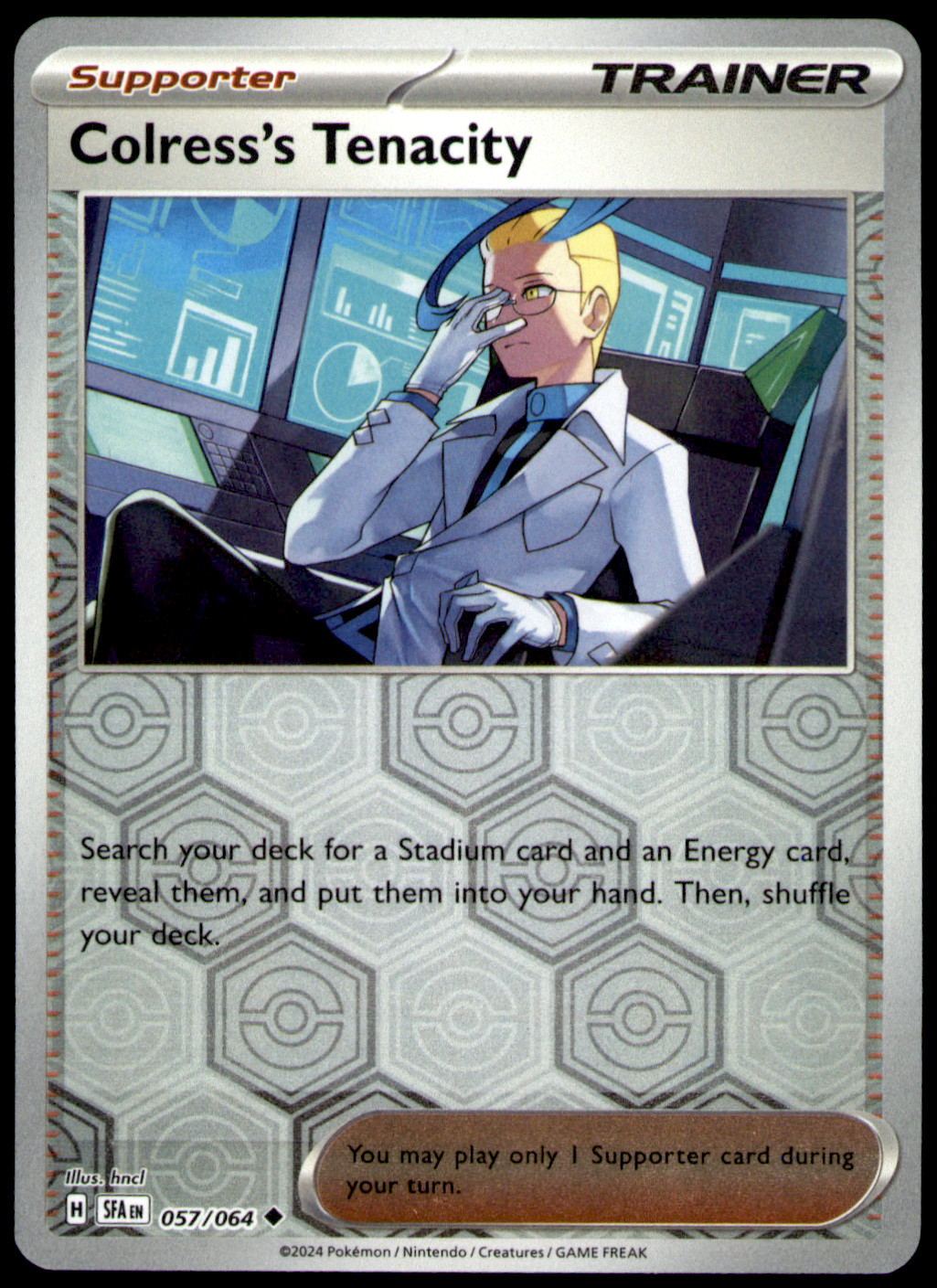 Colress’s Tenacity – SV: Shrouded Fable 057/064 Reverse Holo NM hncl