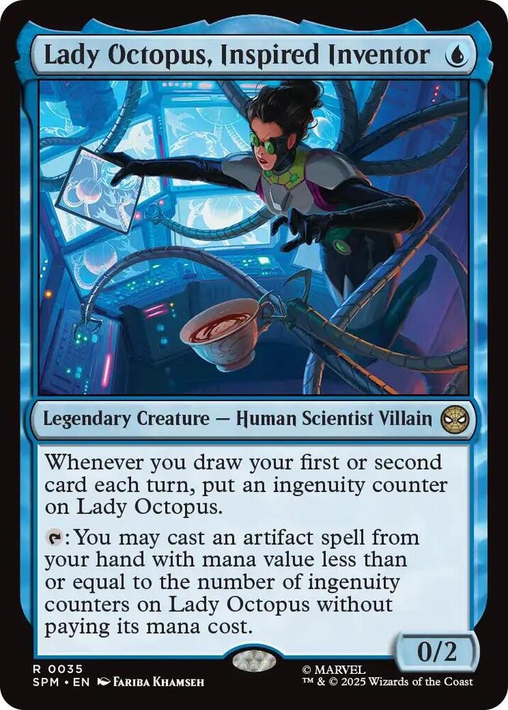 Lady Octopus, Inspired Inventor foil 35 R Marvel’s Spider-Man NM