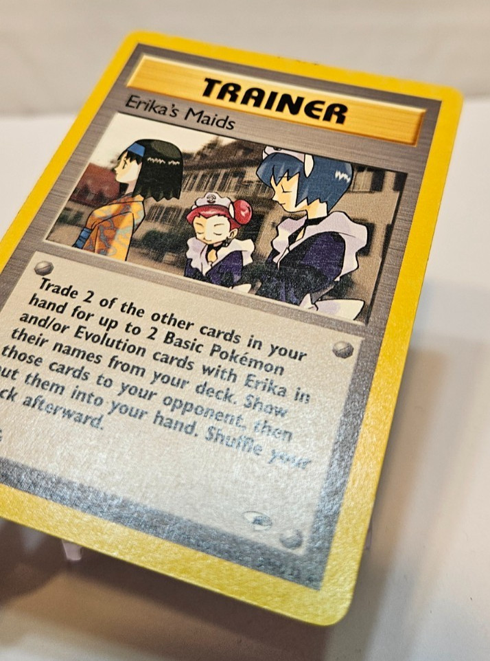 Erika’s Maids 109/132 Uncommon 1st Edition Gym Heroes Pokemon 1880