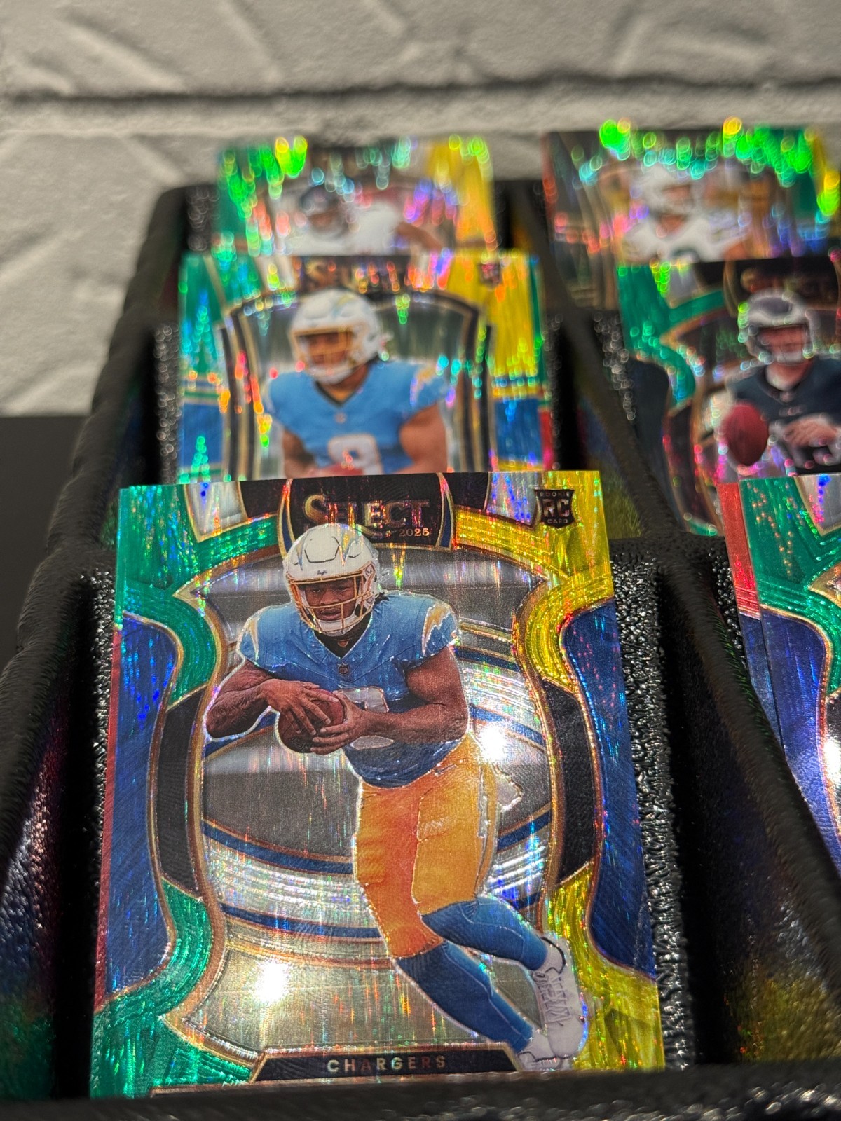 2025 Select Football Shock Prizm Parallels YOU PICK Green Yellow Red Blue