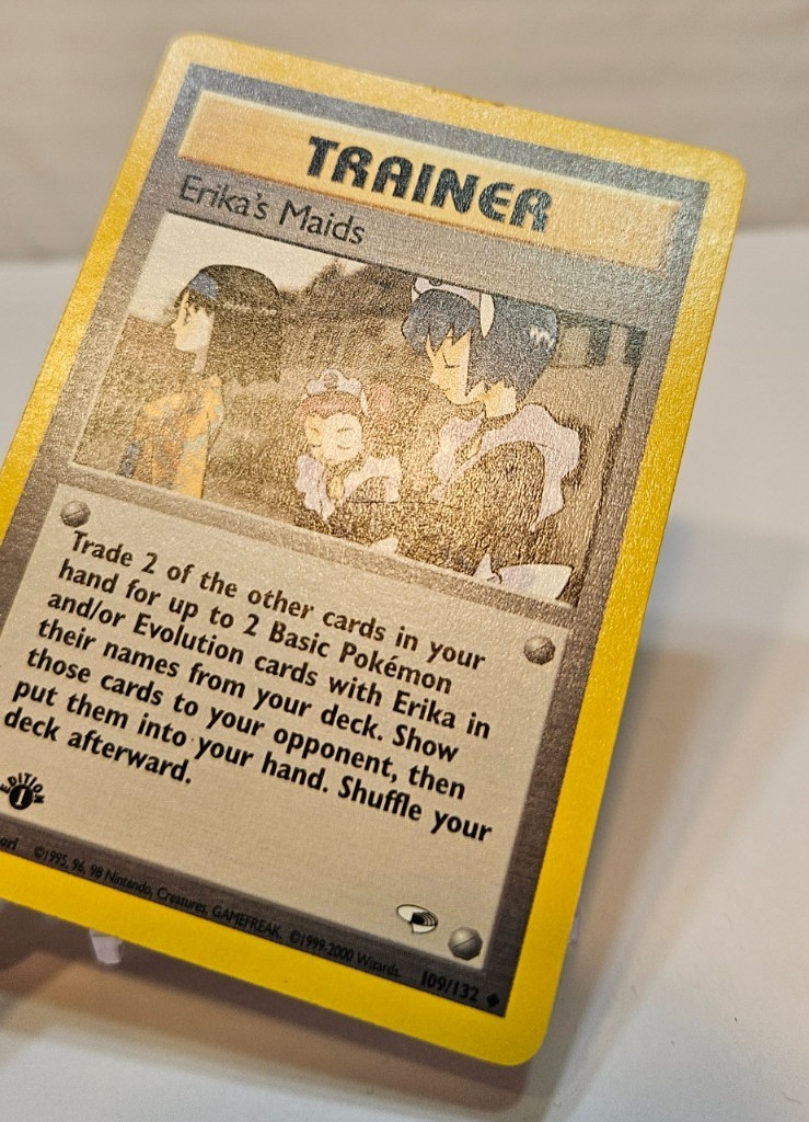 Erika’s Maids 109/132 Uncommon 1st Edition Gym Heroes Pokemon 1880