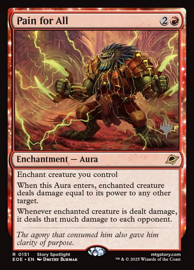 MTG Pain for All (151/160) Edge of Eternities Promos LP – Stamped