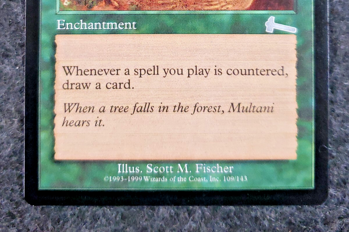 Multani’s Presence Magic the gathering Urza’s Legacy MTG NM No play …(DS3D1K1)
